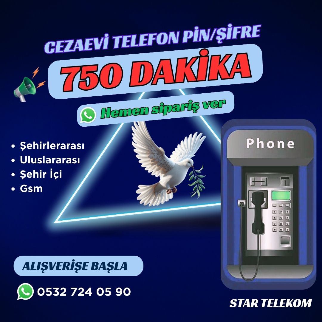 Cezaevi Ankesörlü Telefon 750 Dakika